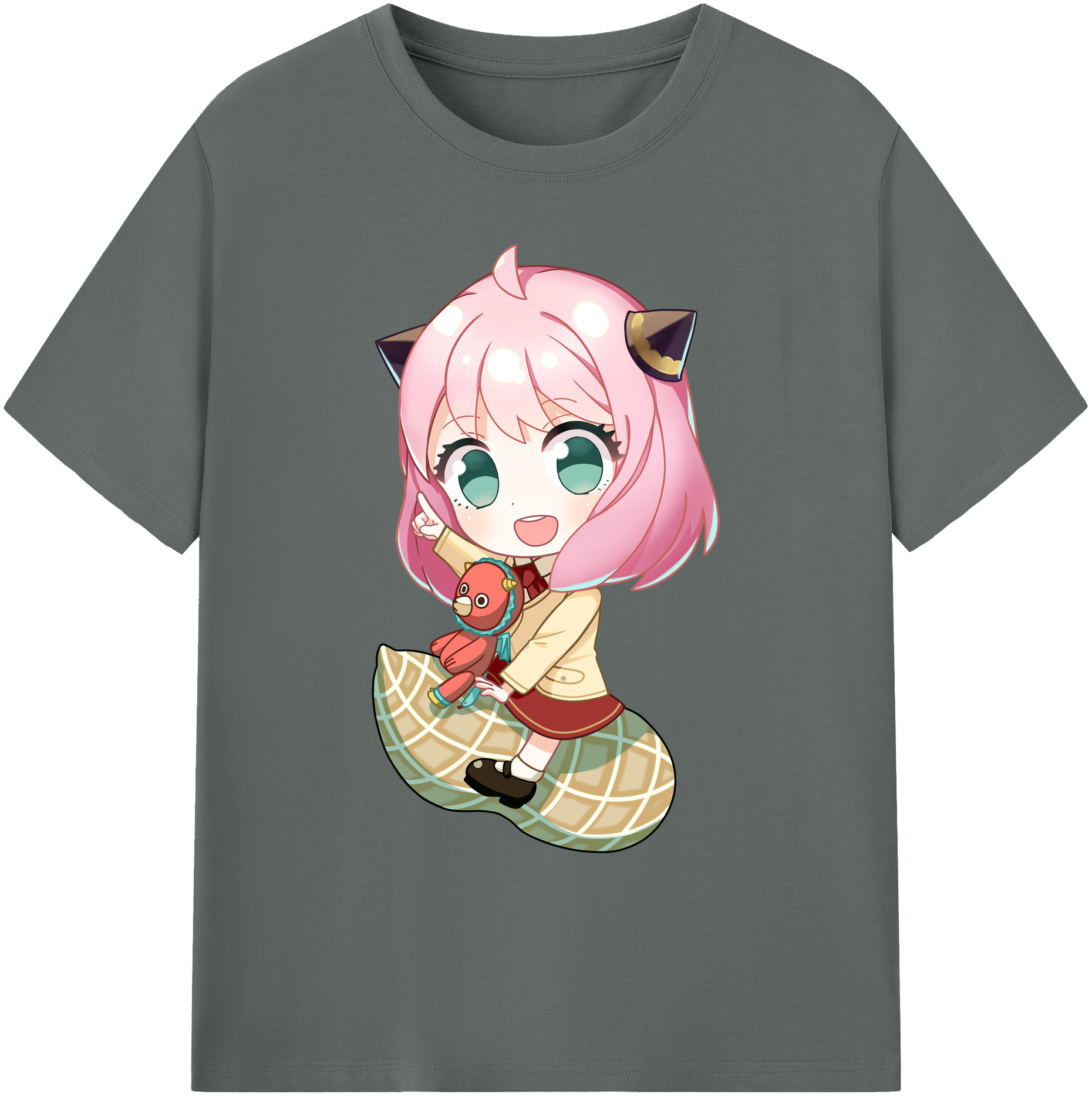 （画像用） SPY×FAMILY间谍家家酒 綿100％ メンズ半袖Tシャツ｜肌触りやわらか＆通気性